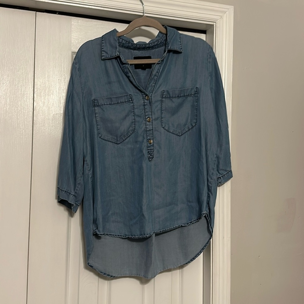 Denim comfy soft top